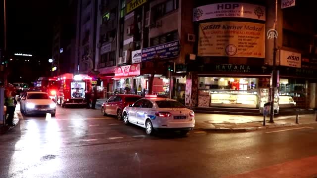 Hdp İl Başkanlığında Yangın