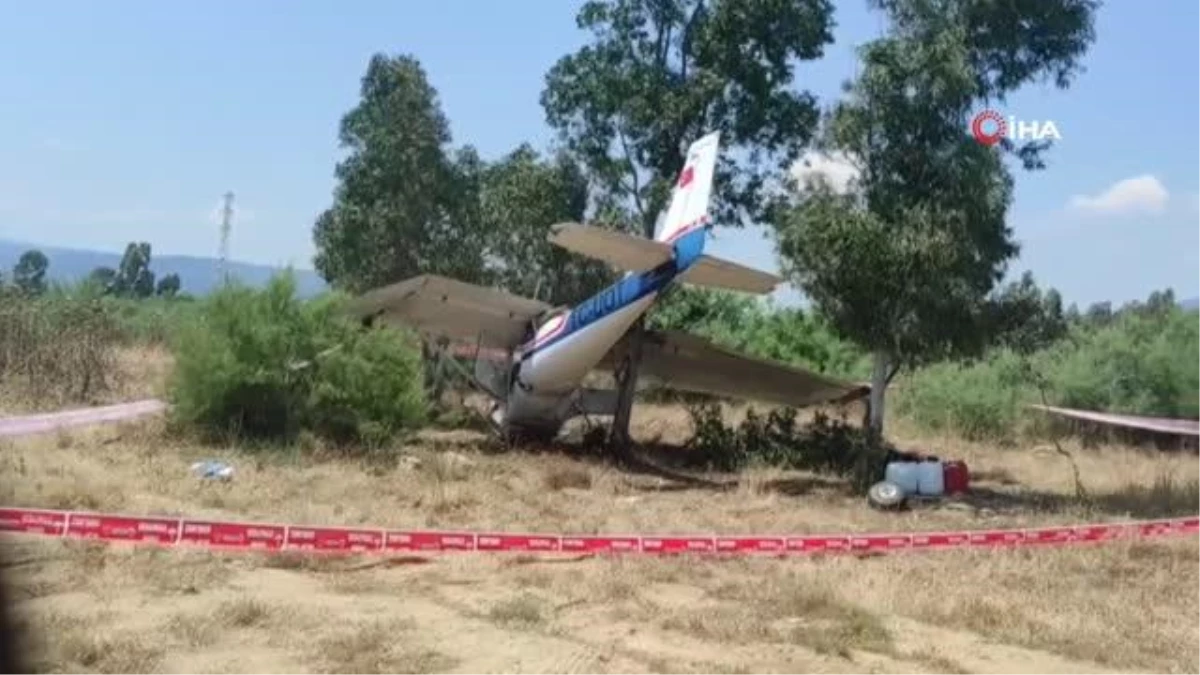 İzmir’de özel uçak toprağa düştü