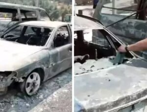 Felaketi yaşayan İzmir’den acı görüntüler! Araçlar ve konutlar küle döndü