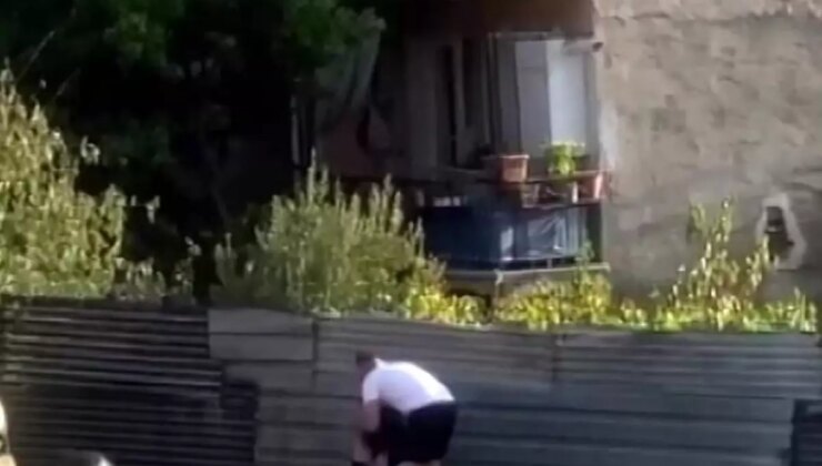 İzmir’de bayan sokak ortasında kocası tarafından darbedildi