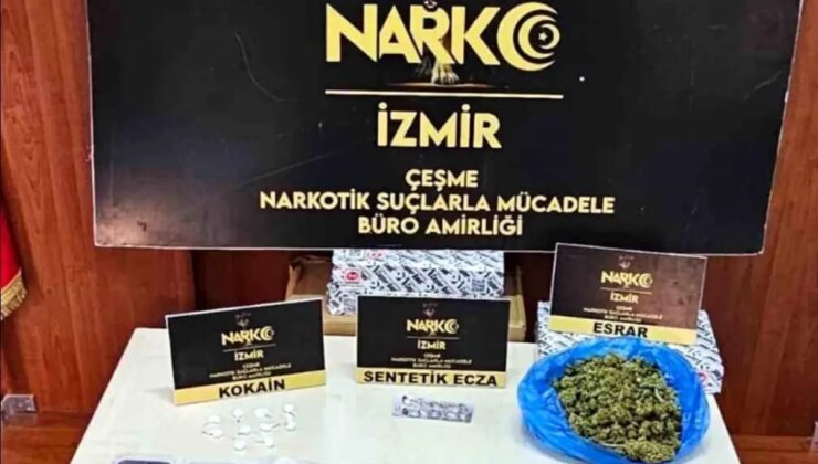 İzmir Çeşme’de 56 Uyuşturucu Operasyonu: 100 Şüpheliye Süreç Yapıldı