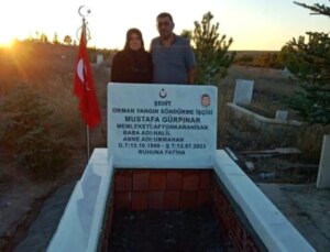Şehit Orman Yangın Emekçisi Mustafa Gürpınar’ın Mezarı Yapıldı