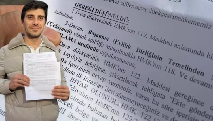 Hiç evlenmemiş adama “boşanma davası” tebligatı gönderildi