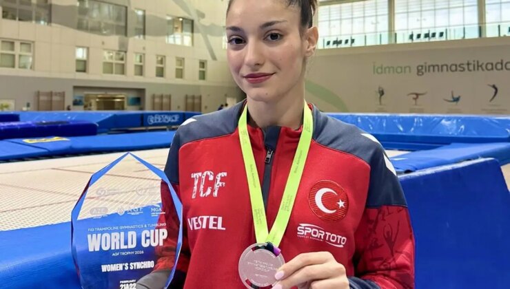 Trampolin cimnastikte İzmir’e iki madalya