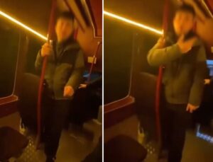 Genç kızı taciz eden şüpheliyi minibüsçüler yakaladı! Dikkat çeken U dönüşü