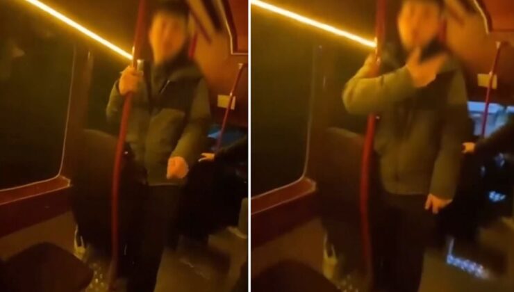 Genç kızı taciz eden şüpheliyi minibüsçüler yakaladı! Dikkat çeken U dönüşü