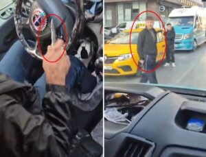 Minibüsü karıştıran iddia! Kuşkulu “İnmem” dedi, sürücü bıçağı kaptı
