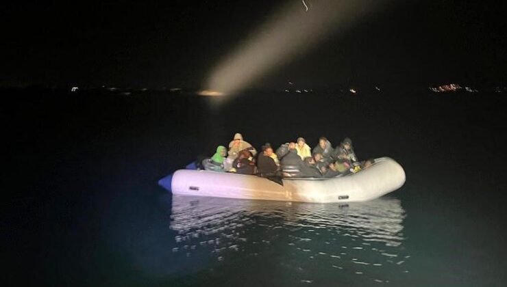 İzmir’de 9’u çocuk 25 sistemsiz göçmen yakalandı